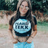 Hardtekk Circle Crop Top in schwarz für Hard Tekk Raves